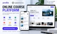 setup podia website, learnworlds course platform and membership site