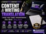 write and translate hindi english content