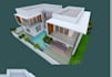 design a modern villa exterior with 3d visualization