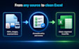 excel data entry and PDF to excel conversion