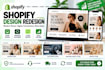 shopify store design, shopify website design, shopify redesign, clone shopify