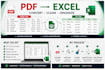 convert PDF to excel and clean your data