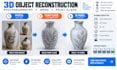 create 3d object reconstruction, photogrammetry, mesh modeling and point clouds