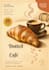 design aesthetic dotted cafe menu, poster, flyer