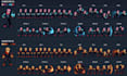 create pixel art character sprite sheet and game assets