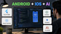 develop flutter, react, native ai mobile app android ios app with ai integration