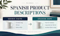 write spanish product descriptions for your home decor store