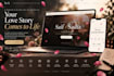 create a luxury wedding invitation website with rsvp