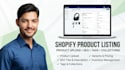 do shopify product data entry and product upload