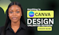 make responsive canva website design and canva landing page