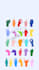 provide colourful sign language alphabet lock screen wallpaper