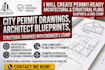 do city permit drawings architect blueprints structural drawing engineer stamp