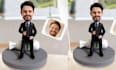 custom 3d bobblehead wedding topper toy design mascot model 3d printable figure