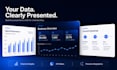 design business powerpoint presentation with charts and data visualization