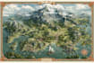 create event, tourist, and fantasy map illustration