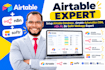 setup airtable database, airtable automation crm, n8n ai, be softr webapp expert