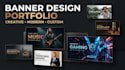 design professional spotify banner and header in canva