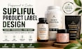 design supliful product label, label design, supplement label, supliful label