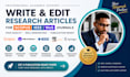 write and edit research articles for scopus ieee wos journals