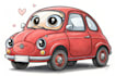 make your car into a chibi style car cartoon