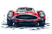 do racing car and automotive illustration in vector art