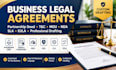 draft partnership deed, terms and conditions, mou, nda, sla and eula