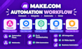 build and fix make com automation flows and make agents