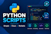weite simple python scripts and programs