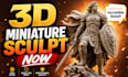 sculpt 3d model dnd marvel miniature warhammer table top figurine 3d printing