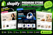 build shopify store, shopify,shopify website design