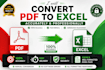 convert PDF excel accurately