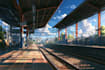 draw anime background, 2d environment, landscape
