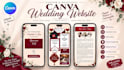 create a canva wedding website with rsvp