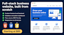 build a full stack business website