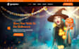 design wix halloween event website party event booking website