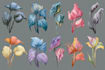draw fineline botanical delicate flowers