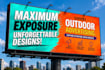 create  billboard,  and outdoor banner design
