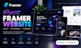 design framer website, webflow landing page, and figma to framer responsive web
