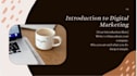 create modern digital marketing  presentation template design