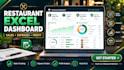 create  excel restaurant sales expense and profit dashboard