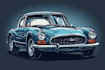 draw your car into vector cartoon portrait