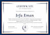 create a clear and good quality certificate