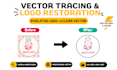vector trace, redraw, and recreate your logo