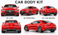 design custom rc car body kits, 3d car models, vehicle and stl for printing