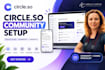 setup circle so circle online course circle online community circle so website