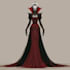 horror vampire lord queen character desing