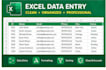 do data entry, excel data entry and convert PDF to excel