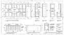design kitchen cabinet millwork drawing, 2d plan and 3d rendering