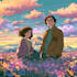 draw anime couple illustration