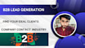 do b2b lead generation email list for potential sales